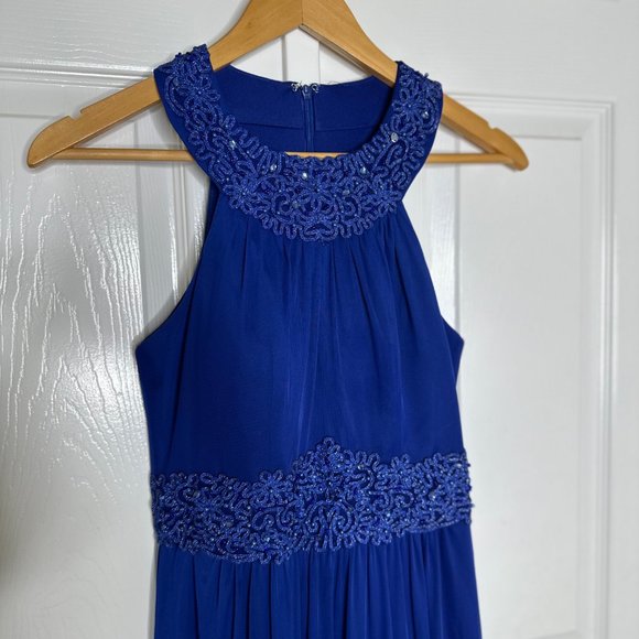 Women's One by Eight Royal Blue Halter Gown US Size 4 - Picture 4 of 15